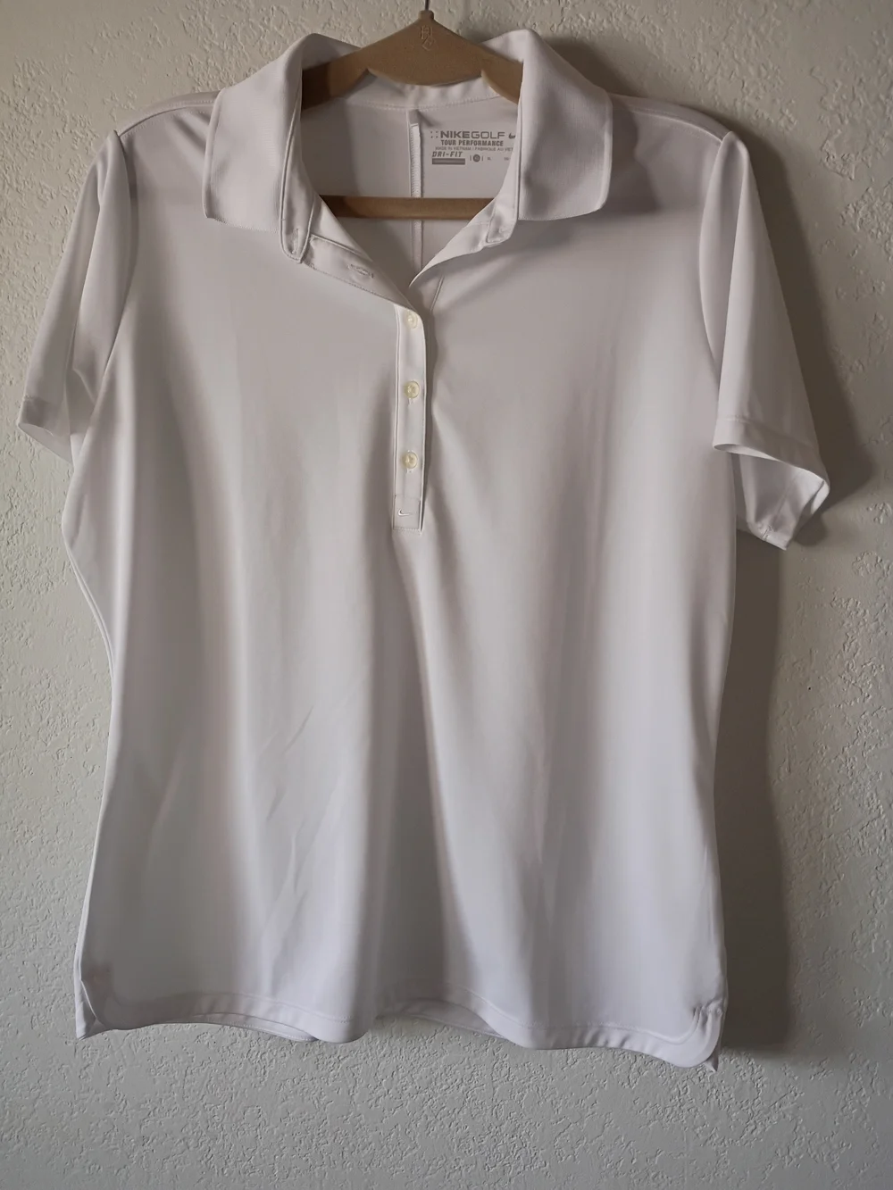 Nike Golf Women’s White Dri-FIT Polo Shirt Size XL
